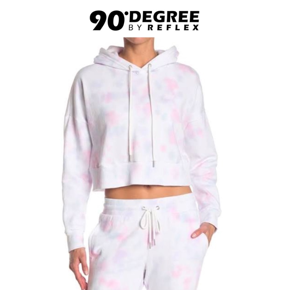 90 Degree by Reflex Brushed Knit Hoodie